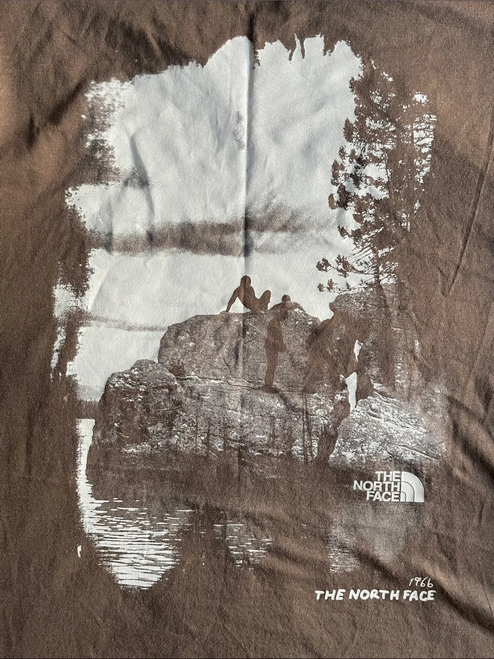 The North Face Men’s Large Smokey Brown Graphic Logo T-Shirt NWT Outdoor Tee